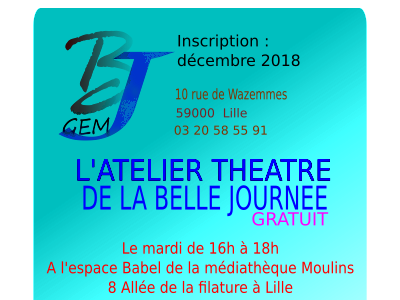 Affiche atelier théâtre