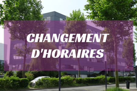 Image locaux texte changement horaires